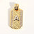 Unisex Letter Zircon Electroplating Necklaces