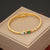 Retro Vintage Heart Stainless Steel Electroplating Bangles