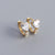 925 Sterling Silver Cute Heart Heart Silver Diamond Inlay Stud Earrings