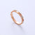 Women Metal Diamond Doll Titanium Steel Electroplating Rings