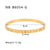 IG Style Checkered Stainless Steel Electroplating Bangles