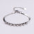 Women Minimalist Geometric Metal Diamond Geometric Titanium Steel Diamond Inlay Bracelets