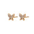 Minimalist Fashion Butterfly Geometric Stainless Steel 18K Gold Plated Stud Earrings