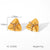 IG Style Bowknot Droplet Geometric Stainless Steel Electroplating Earrings