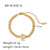 Women IG Style Circle Heart Heart Geometric Stainless Steel Electroplating Bracelets