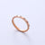 Women Metal Diamond Doll Titanium Steel Electroplating Rings