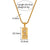 Fashion Quadrilateral Geometric Stainless Steel 18K Gold Plated Necklaces