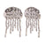 Fashion Flower Geometric Stainless Steel Electroplating Earrings