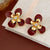 Luxurious Flower Flower Alloy Oil Dripping Earrings