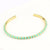 Women Metal Stripe Bohemian Stripe Gold Plating Bangles