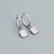 925 Sterling Silver Moderate Luxury Women Octagram Star Silver Earrings