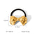 IG Style Bowknot Stainless Steel Electroplating Hair Ties