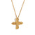 Fashion Cross Geometric Stainless Steel 18K Gold Plated Necklaces