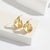 Luxurious Circle Geometric Zircon Electroplating Stud Earrings