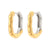 Fashion Stripe Geometric Stainless Steel 18K Gold Plated Earrings