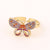 Women Diamond Metal Bowknot Copper Electroplating Rings