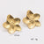 Retro Vintage Fan-Shape Heart Bowknot Stainless Steel Electroplating Stud Earrings