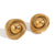 Fashion Round Geometric Stainless Steel 18K Gold Plated Earrings