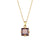 Fashion Quadrilateral Geometric Stainless Steel 18K Gold Plated Necklaces