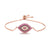 Minimalist Women Evil Eye Copper Inlay Bracelets