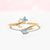 IG Style Women Freesia Flower Copper Electroplating Rings