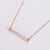 Fashion Circle Stainless Steel Electroplating Necklaces