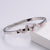 IG Style Women Metal Diamond Doll Stainless Steel Bangles