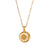 IG Style Round Geometric Stainless Steel 18K Gold Plated Necklaces