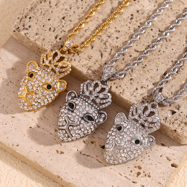 Fashion Monkey Animal Chinese Zodiac Stainless Steel Electroplating Necklaces