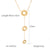 IG Style Chain Sunflower Geometric Stainless Steel Electroplating Necklaces