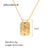 IG Style Snake Geometric Stainless Steel 18K Gold Plated Necklaces