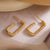 Irregular Geometric Copper Electroplating Stud Earrings