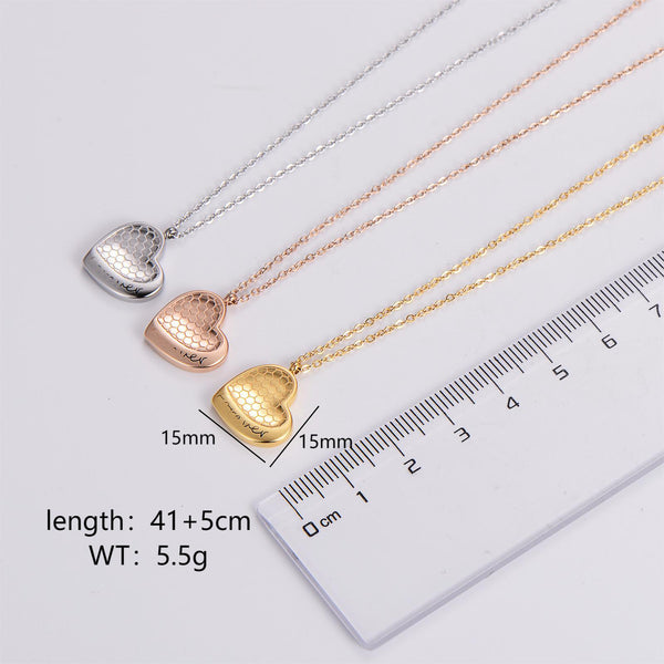 Expressive Stripe Stainless Steel Electroplating Necklaces