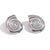 Fashion Circle Geometric Stainless Steel Electroplating Stud Earrings