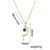 Moderate Luxury Moon Titanium Steel 18K Gold Plated Necklaces