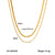 IG Style Stripe Geometric Stainless Steel Electroplating Necklaces