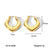 IG Style Geometric Stainless Steel Electroplating Earrings