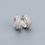 925 Sterling Silver Korean Geometric Silver Diamond Inlay Stud Earrings