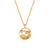 Fashion Round Geometric Stainless Steel 18K Gold Plated Necklaces