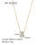 IG Style Droplet Droplet Geometric Stainless Steel Electroplating Necklaces