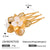 Natural Flower Flower Stainless Steel Electroplating Hair Pins