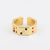 Unisex Korean Geometric Metal Rhombus Oil Dripping Rings