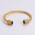 Retro Unisex Vintage Metal Open Bracelet Titanium Steel Electroplating Bangles