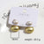 Moderate Luxury Irregular Circle Geometric Plastic Stud Earrings