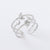 Retro Unisex Vintage Geometric Stainless Steel Electroplating Rings