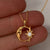 Vintage Retro Moon Star Copper Electroplating Necklaces