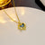 Heart Titanium Steel 18K Gold Plated Necklaces