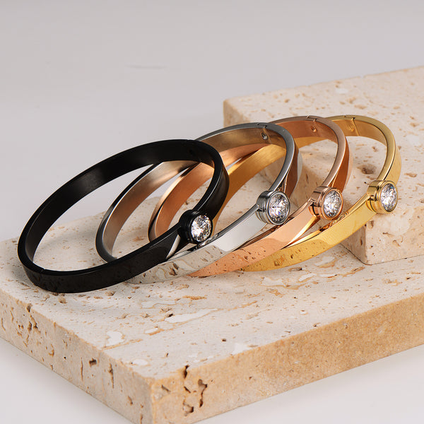 Versatile Bubble Stainless Steel Electroplating Bangles