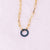 Minimalist Ellipse Round Circle Number Geometric Text Letter Zircon Electroplating Necklaces