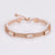 Women Minimalist Circle Geometric Titanium Steel Electroplating Bracelets